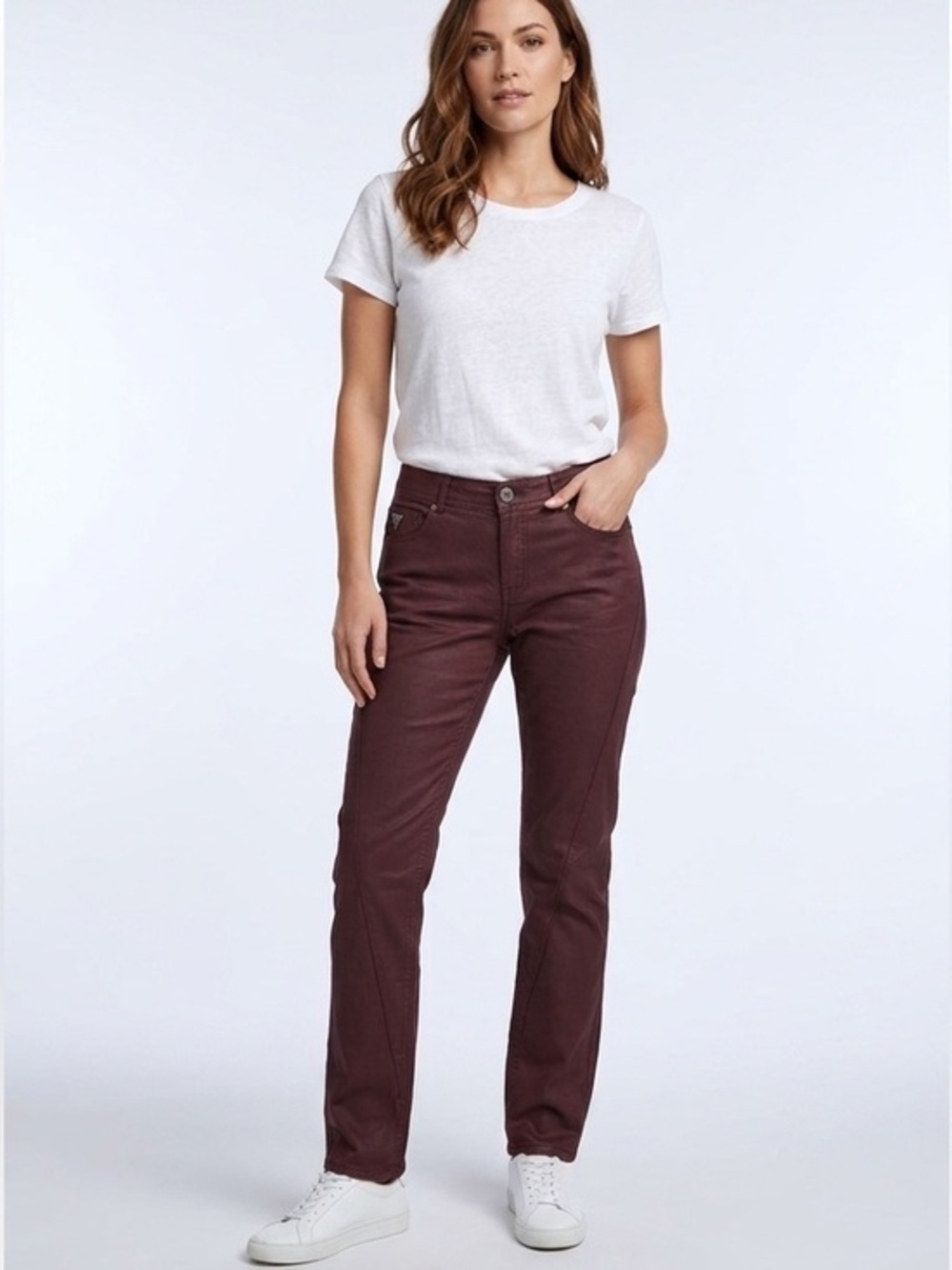 Guess Burgundy Skinny Jean Pants Size 16
